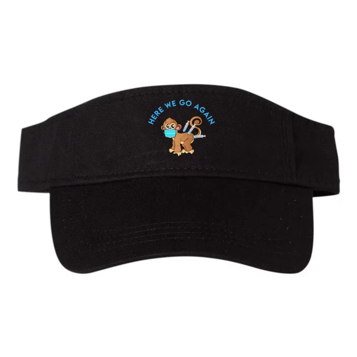 Funny Monkeypox Virus Valucap Bio-Washed Visor