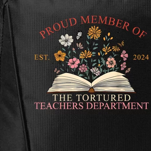 Funny Proud Member Of The Tortured Teachers Department City Backpack