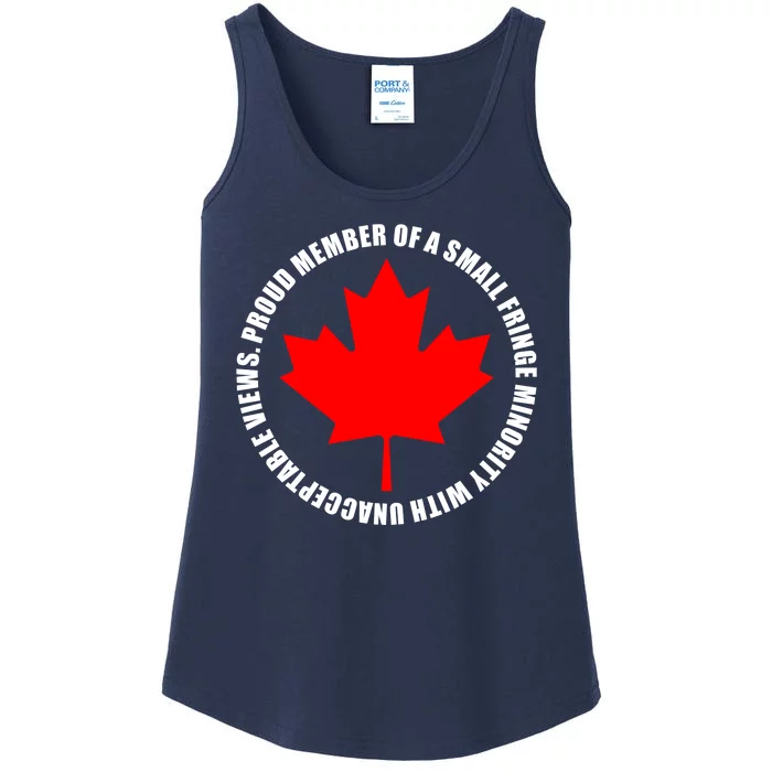 Fringe Proud Member Canadian Truckers Ladies Essential Tank