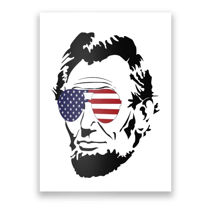 Funny Patriot Merica Abe Lincoln Americana Poster