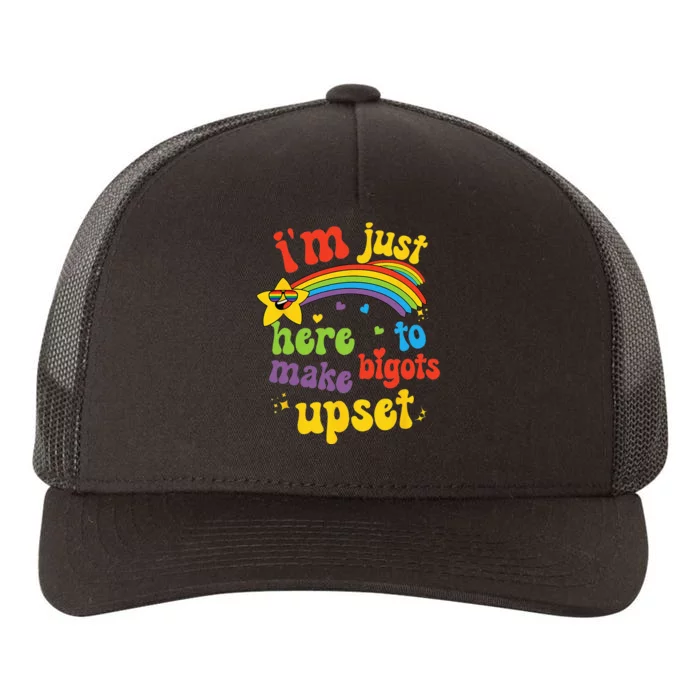 Funny Pride Month LGBT Ally Gay Rights Rainbow Equality Yupoong Adult 5-Panel Trucker Hat