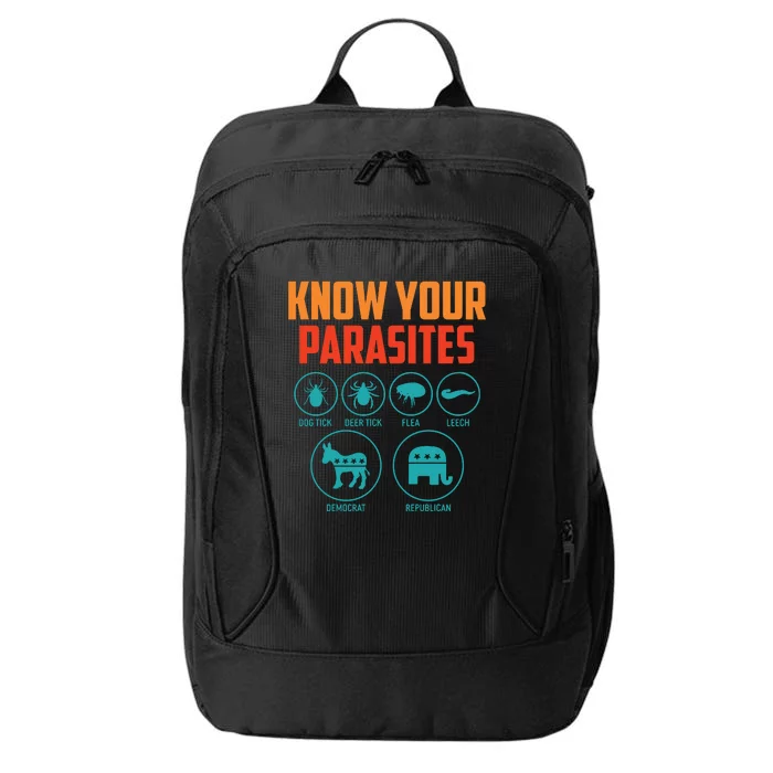 Funny Political Meme Know Your Parasites City Backpack