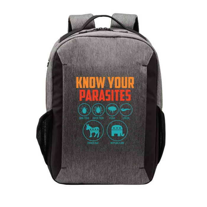 Funny Political Meme Know Your Parasites Vector Backpack