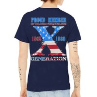 Funny Proud Member Of The Fuck Your Feelings Generation X 1965 1980 Front Back V-Neck T-Shirt