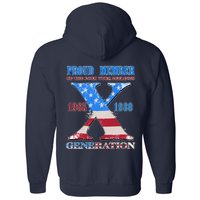 Funny Proud Member Of The Fuck Your Feelings Generation X 1965 1980 Front Back Full Zip Hoodie