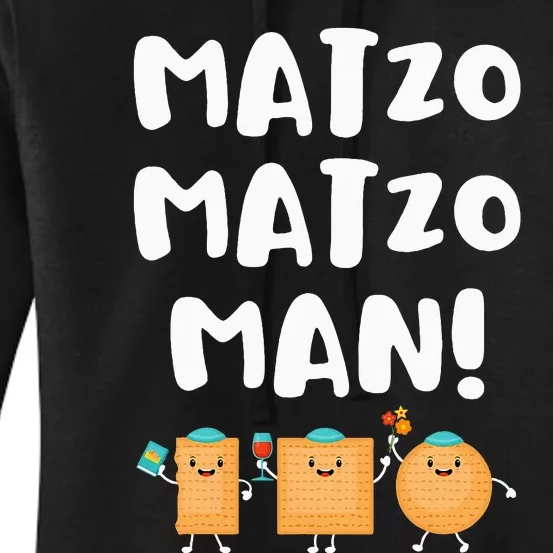 Funny Passover Matzo Matzo Man Jewish Seder Family Women's Pullover Hoodie