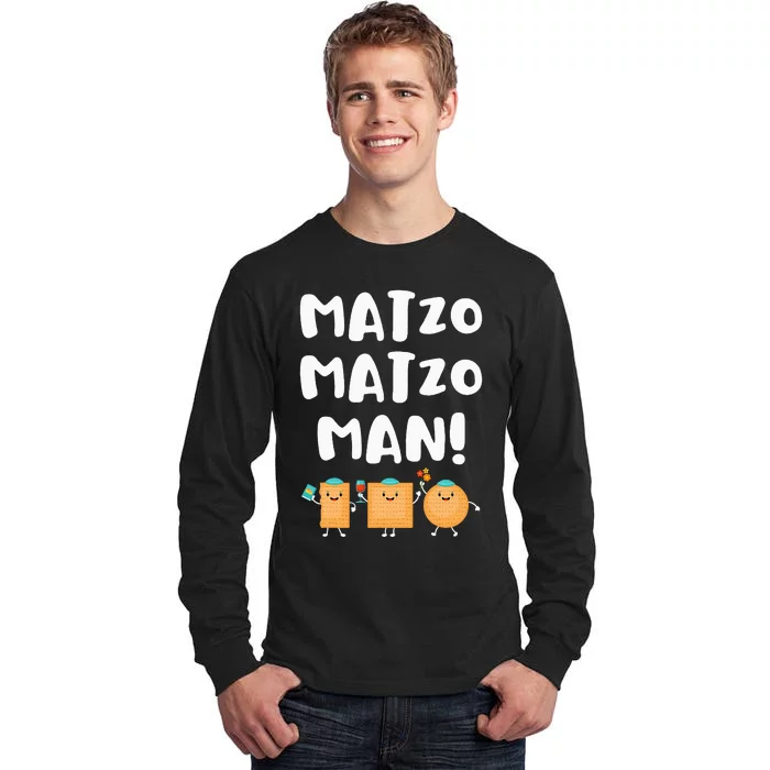 Funny Passover Matzo Matzo Man Jewish Seder Family Tall Long Sleeve T-Shirt