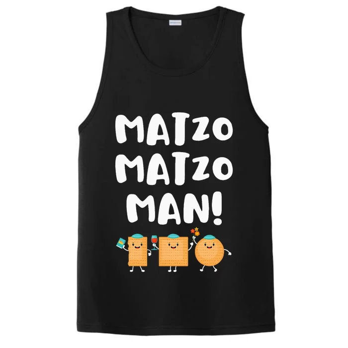 Funny Passover Matzo Matzo Man Jewish Seder Family Performance Tank