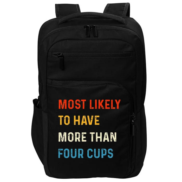 Funny Passover Most Likely More Than Four Cups Seder Matzah Impact Tech Backpack