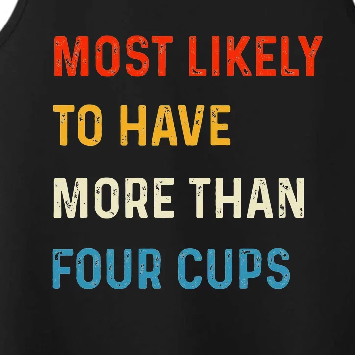 Funny Passover Most Likely More Than Four Cups Seder Matzah Performance Tank