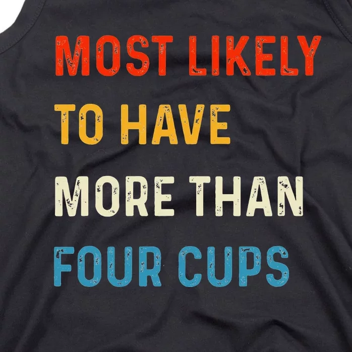 Funny Passover Most Likely More Than Four Cups Seder Matzah Tank Top