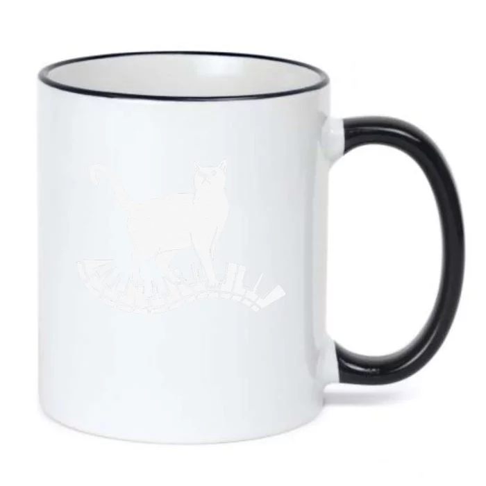 Funny Piano Music Cat Design Women Cat Piano Lovers Black Color Changing Mug