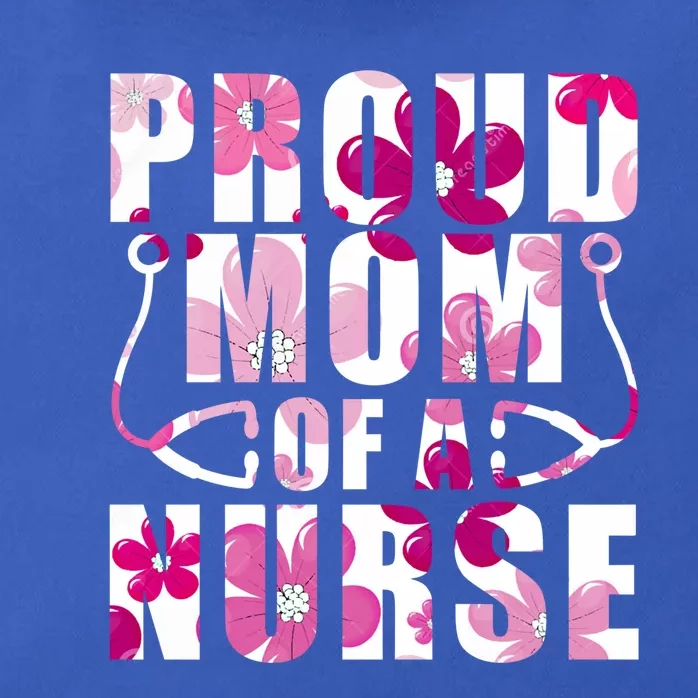 Flower Proud Mom Nurse Healthcare Worker Cns Clinical Rn Lpn Gift Zip Tote Bag