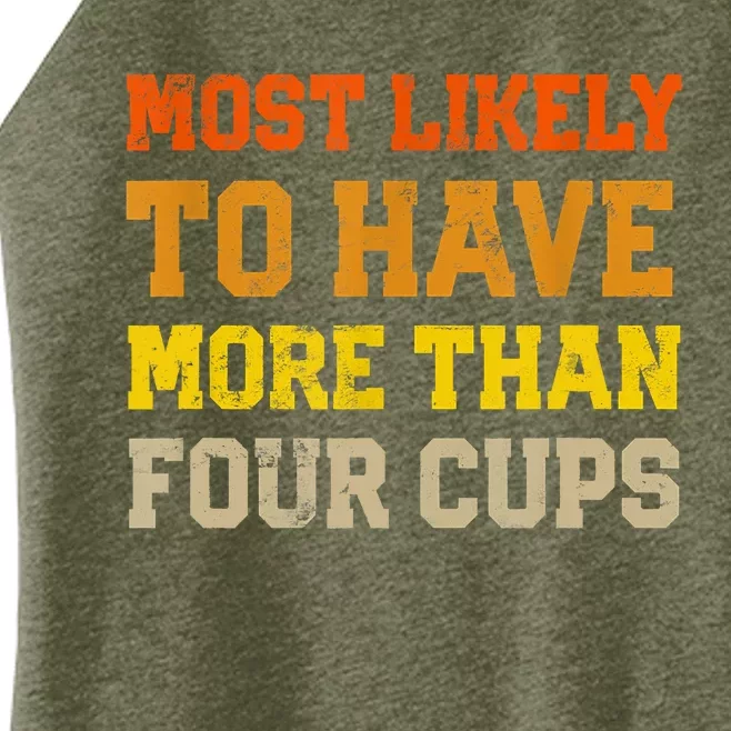 Funny Passover Most Likely To Have More Than Four Cups Matzo Women’s Perfect Tri Rocker Tank