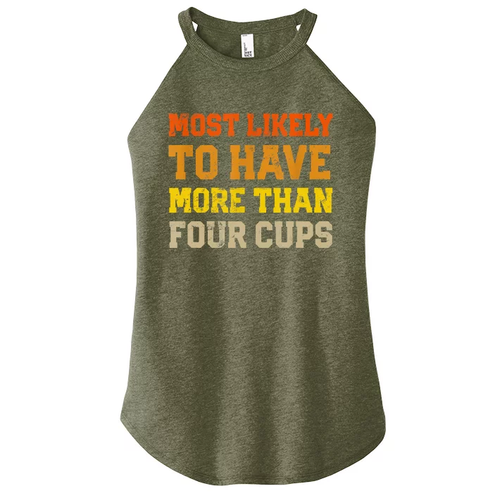 Funny Passover Most Likely To Have More Than Four Cups Matzo Women’s Perfect Tri Rocker Tank