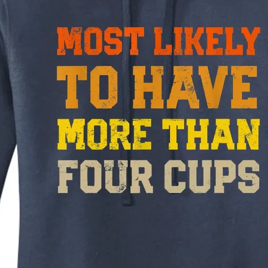 Funny Passover Most Likely To Have More Than Four Cups Matzo Women's Pullover Hoodie