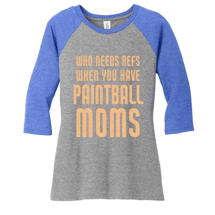 Funny Paintball Mom Mother Paintballer Gift Women's Tri-Blend 3/4-Sleeve Raglan Shirt