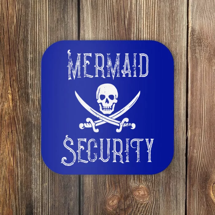 Funny Pirate Mermaid Security Tridents Halloween Costume Coaster