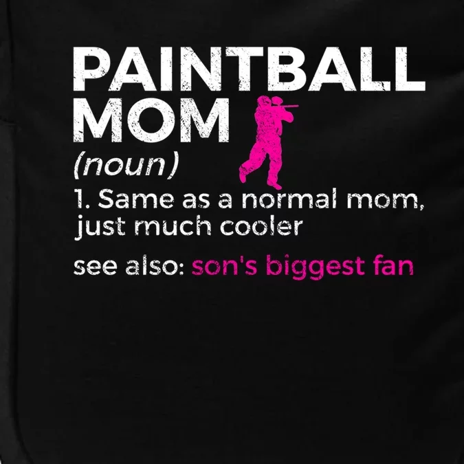 Funny Paintball Mom Definition Son's Biggest Fan Cute Gift Impact Tech Backpack