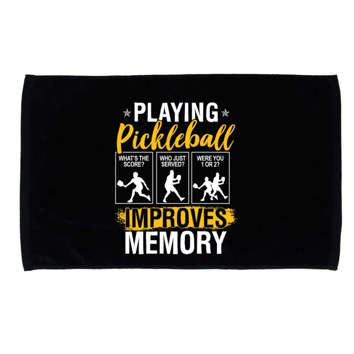 Funny Pickleball Memory Graphic Pickleball Player Microfiber Hand Towel