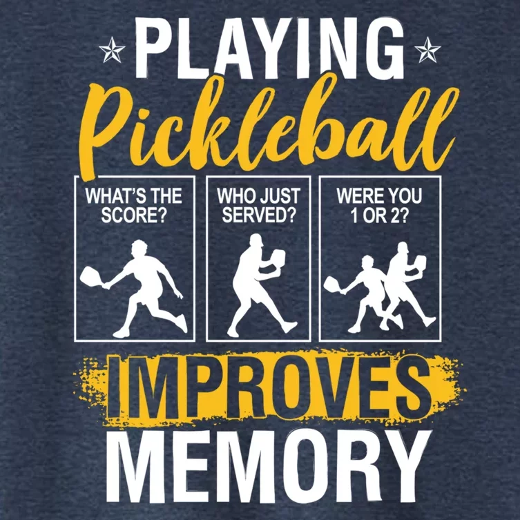 Funny Pickleball Memory Graphic Pickleball Player Women's Crop Top Tee