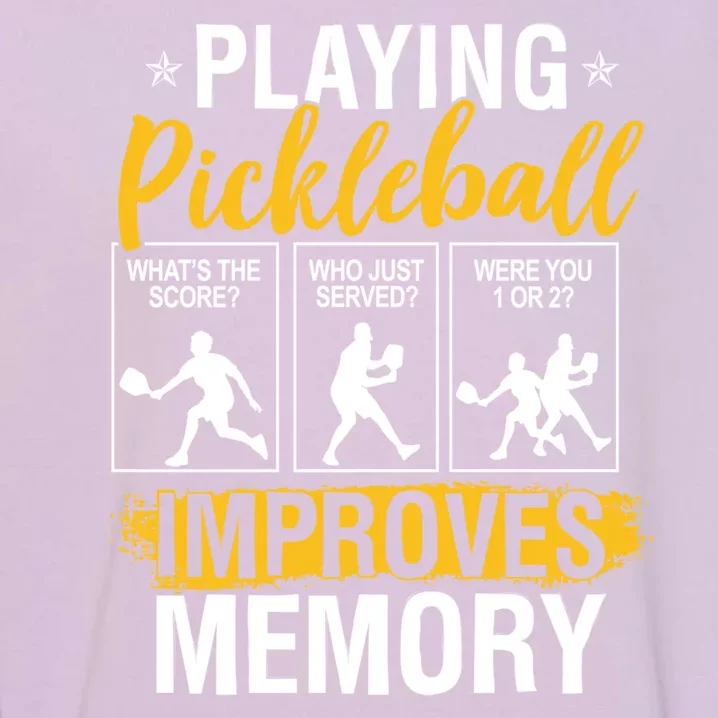 Funny Pickleball Memory Graphic Pickleball Player Garment-Dyed Sweatshirt