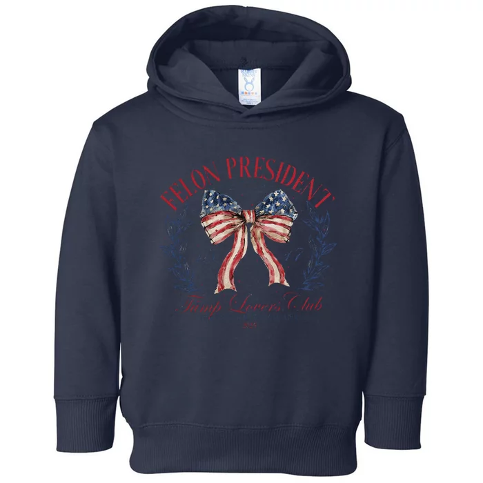 Felon President Maga Trump 45 47 Toddler Hoodie