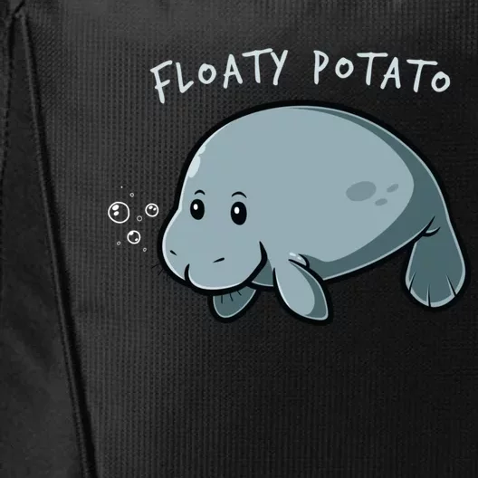 Floaty Potato Manatee Chubby Mermaid Funny Sea Cow Animal City Backpack