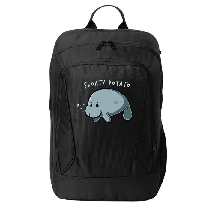 Floaty Potato Manatee Chubby Mermaid Funny Sea Cow Animal City Backpack