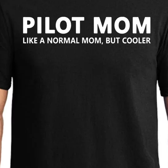 Funny Pilot Mother Pilot Mom Pajama Set