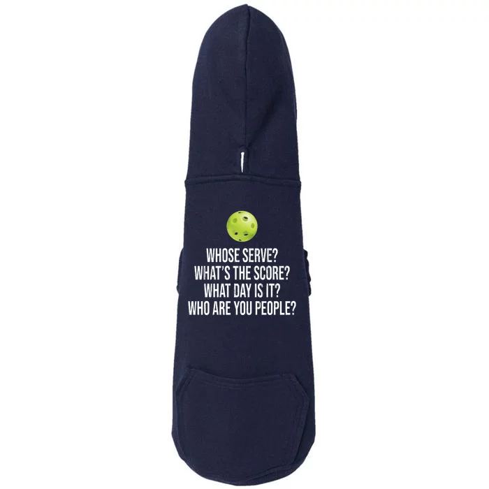 Funny Pickleball Meme Doggie 3-End Fleece Hoodie