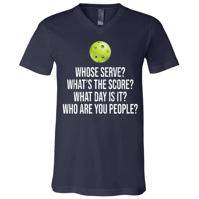 Funny Pickleball Meme V-Neck T-Shirt