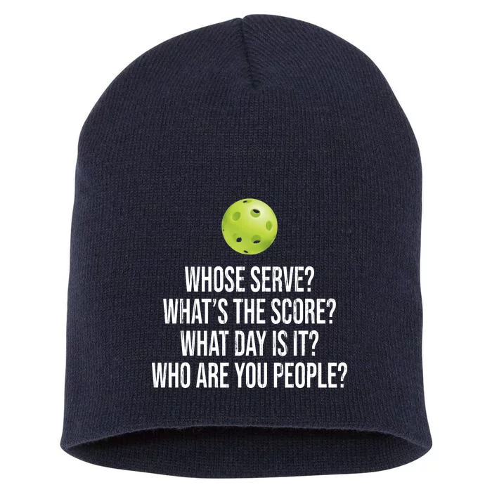 Funny Pickleball Meme Short Acrylic Beanie