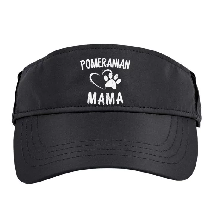 Funny Pomeranian Mama Gift Pet Lover Apparel Dog Pom Mom Adult Drive Performance Visor