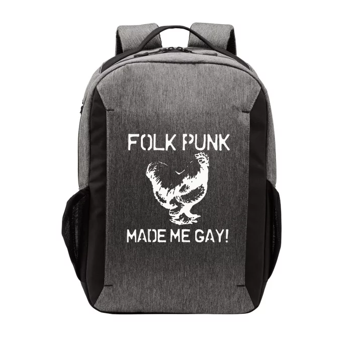 Folk Punk Made Me Gay Chicken Punk Vector Backpack