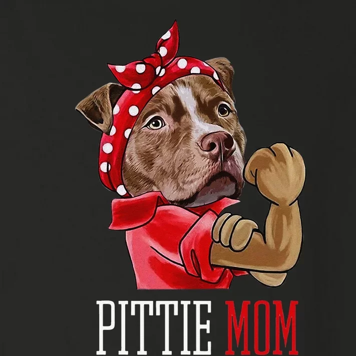 Funny Pitbull Mom Pittie Mom Dog Mom Mother's Day Toddler Long Sleeve Shirt