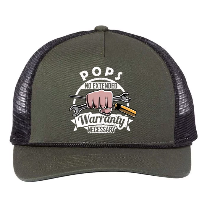 Funny Pops Mr Fix It Handy Dad My Tools Mechanic Grandpa Gift Retro Rope Trucker Hat Cap