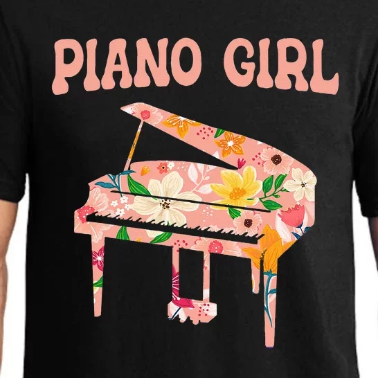 Funny Piano Music Instrument Musician Piano Girl Pajama Set