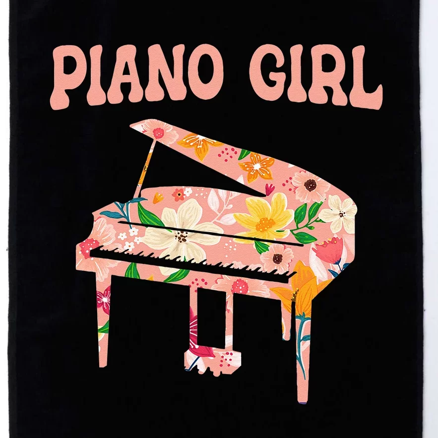 Funny Piano Music Instrument Musician Piano Girl Platinum Collection Golf Towel