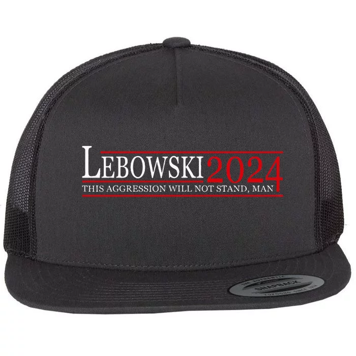 Funny Political Name Lebowski Political Election Vote 2024 Flat Bill Trucker Hat