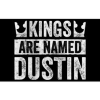 Funny Personalized Name Kings Are Named Dustin Bumper Sticker