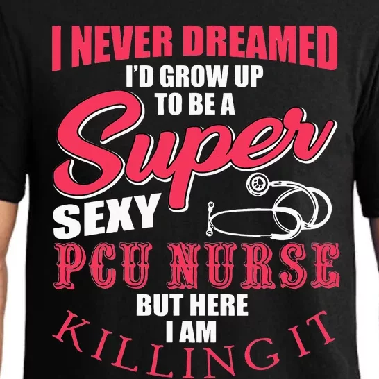 Funny PCU Nurse Costume RN Love Nursing Pajama Set