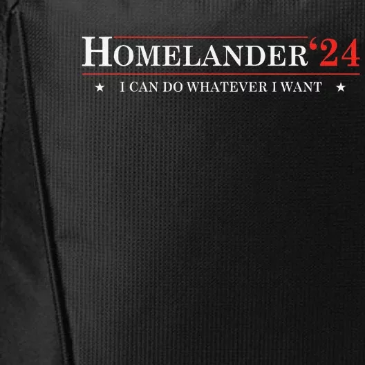 Funny Political Name Homelander Political Election Vote 2024 City Backpack