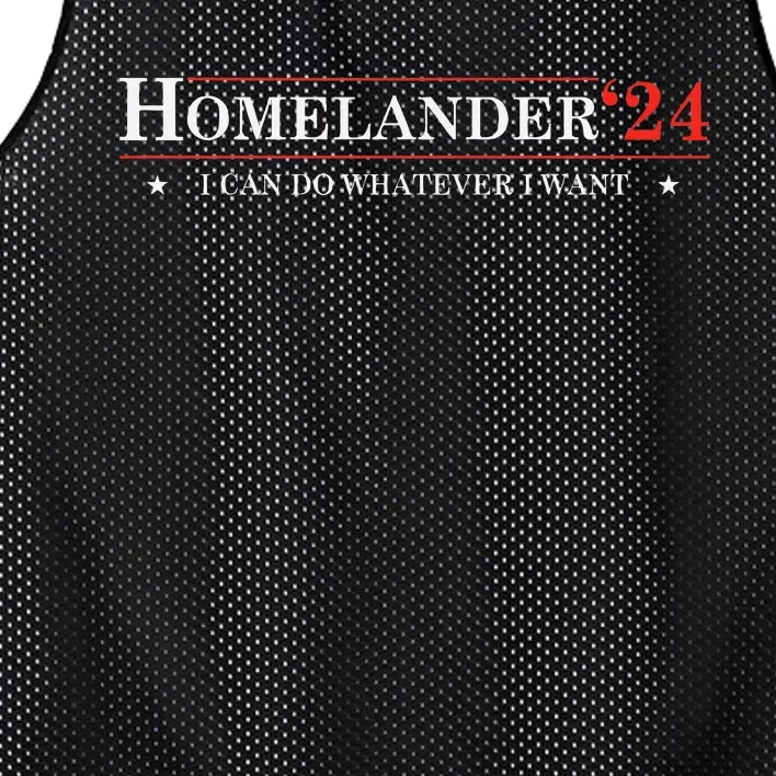 Funny Political Name Homelander Political Election Vote 2024 Mesh Reversible Basketball Jersey Tank