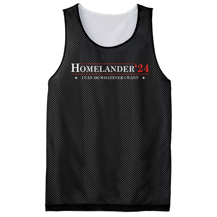 Funny Political Name Homelander Political Election Vote 2024 Mesh Reversible Basketball Jersey Tank