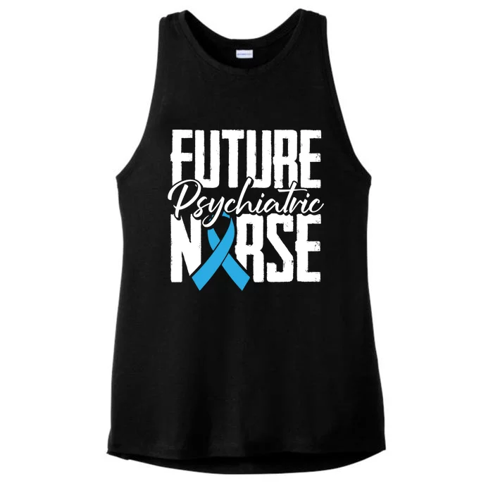 Future Psychiatric Nurse Brain Mind Health Psych Nurse Gift Ladies Tri-Blend Wicking Tank