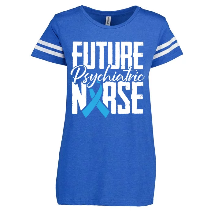 Future Psychiatric Nurse Brain Mind Health Psych Nurse Gift Enza Ladies Jersey Football T-Shirt