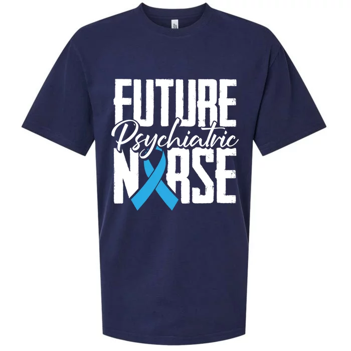 Future Psychiatric Nurse Brain Mind Health Psych Nurse Gift Sueded Cloud Jersey T-Shirt