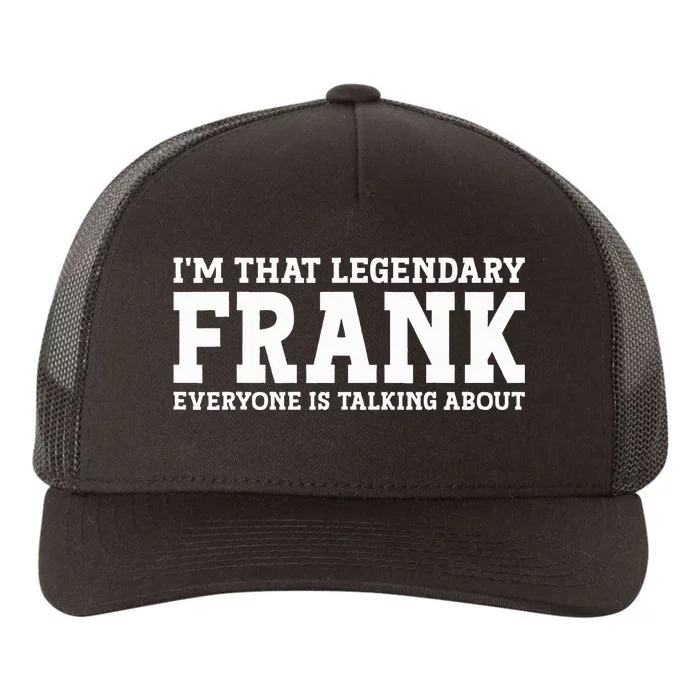 Frank Personal Name Funny Frank Yupoong Adult 5-Panel Trucker Hat