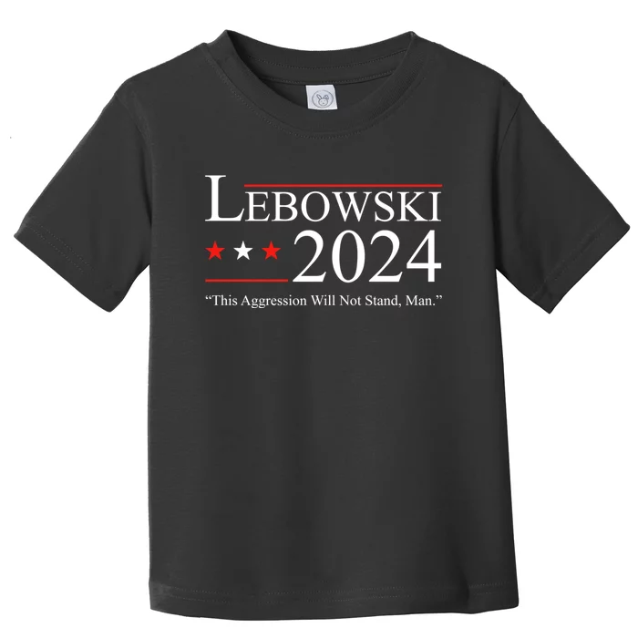 Funny Political Name Lebowski Political Election Vote 2024 Toddler T-Shirt